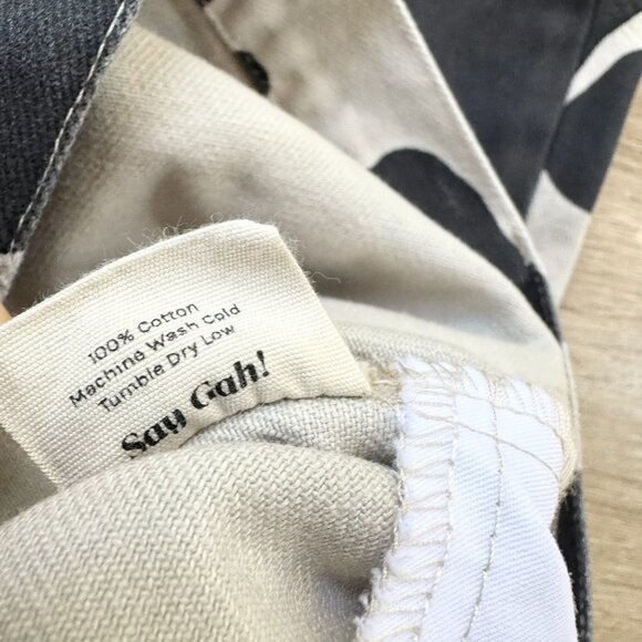 Lisa Says Gah Robyn Wide Leg Jeans Cow Print Black White 27 - Picture 10 of 14